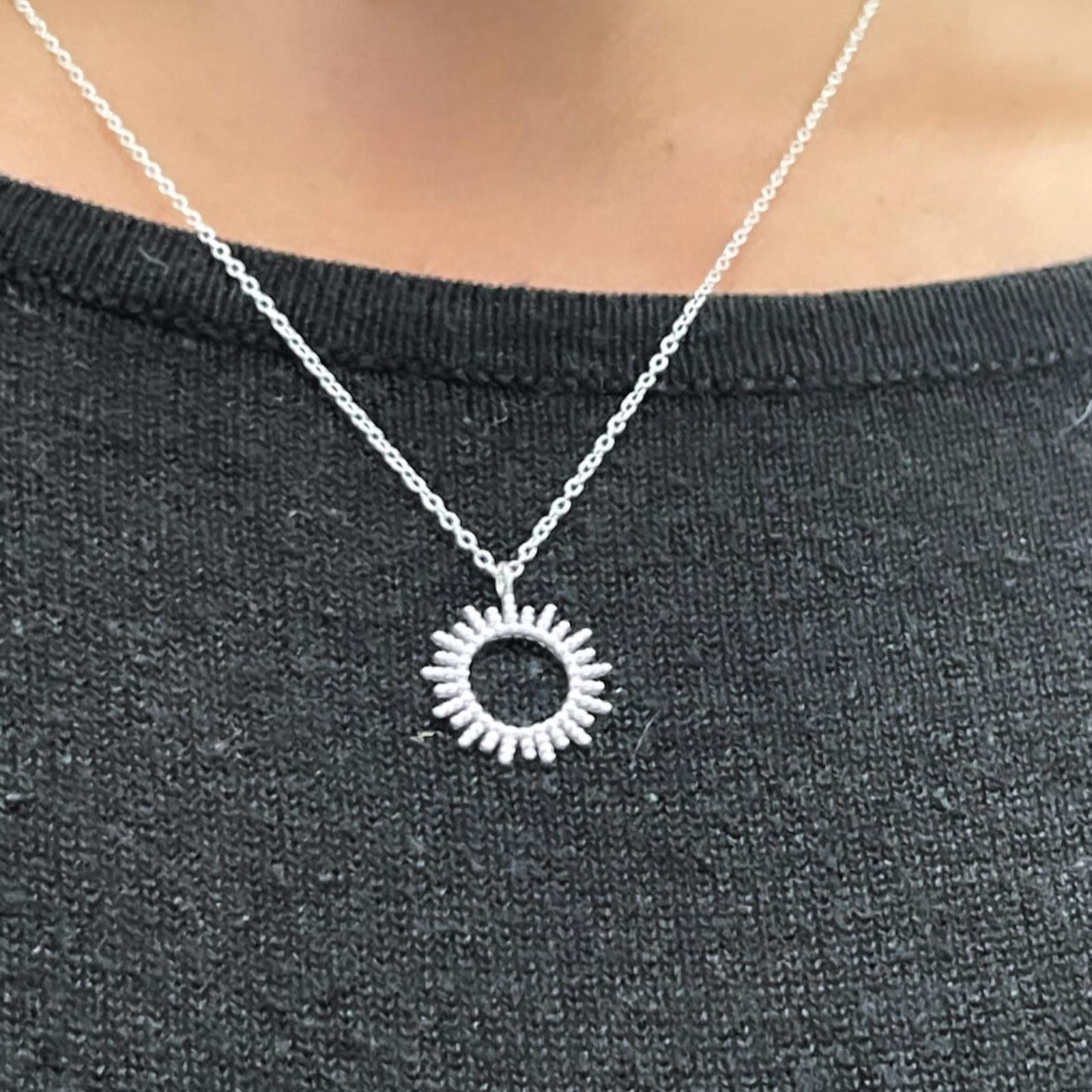 GOIA Collar Collar Rayos de Sol Silver