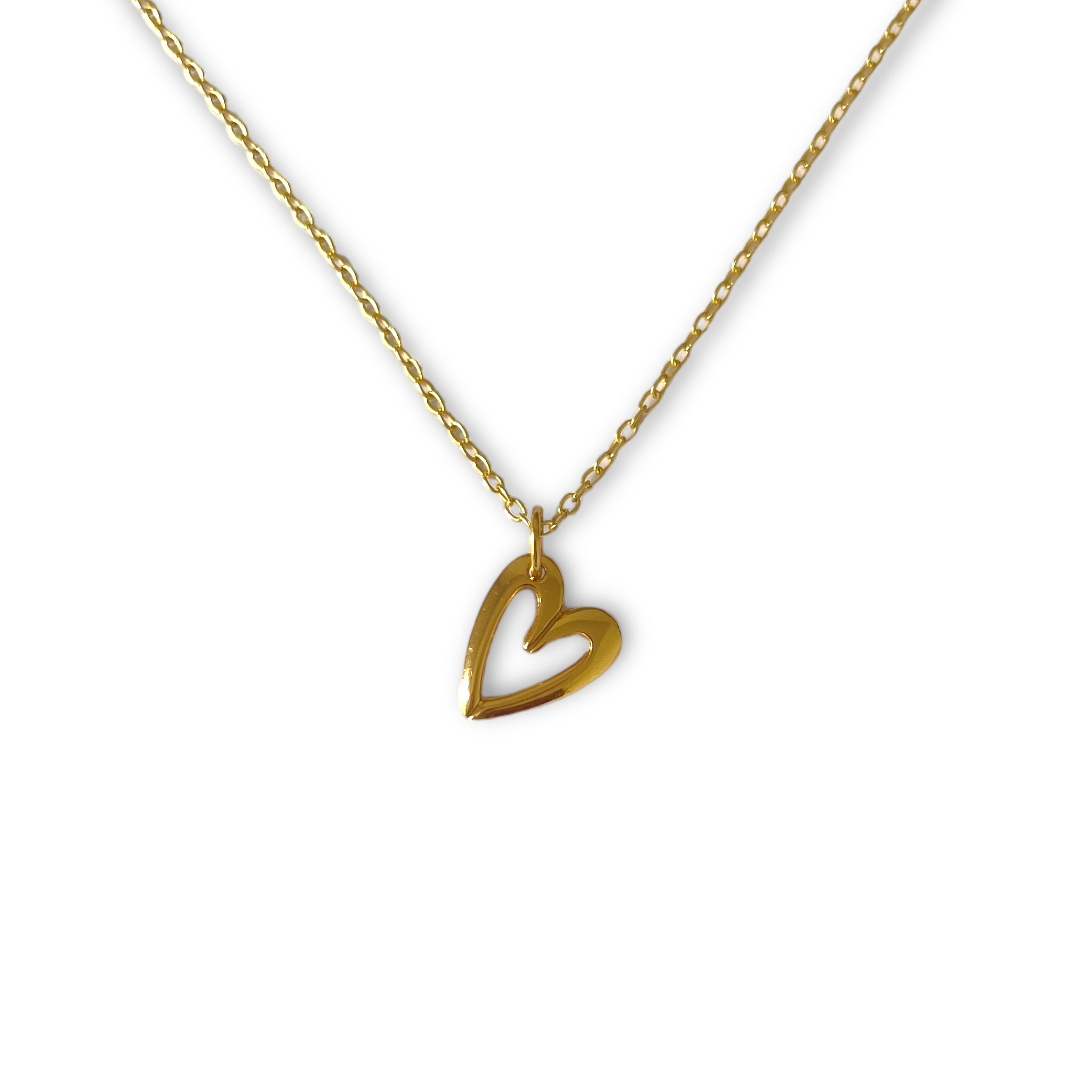 Collar Corazón dibujado Gold