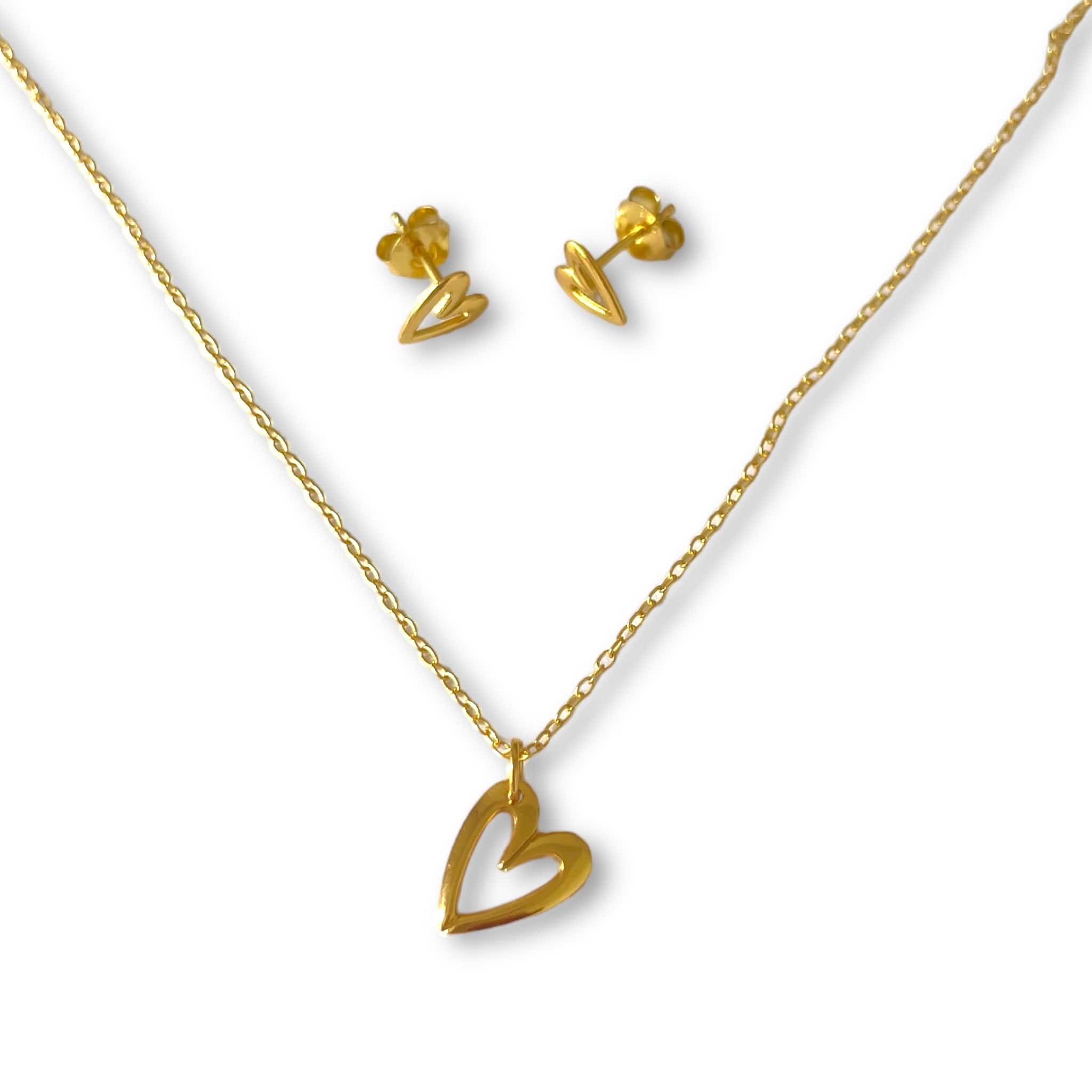 Goia pack de joyas Pack Corazón Dibujado Gold