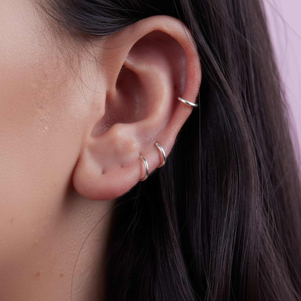 Aros Argolla 8 mm Plata