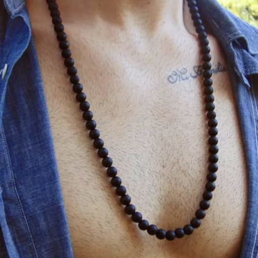 Collar piedras unisex 75 cm Neutro