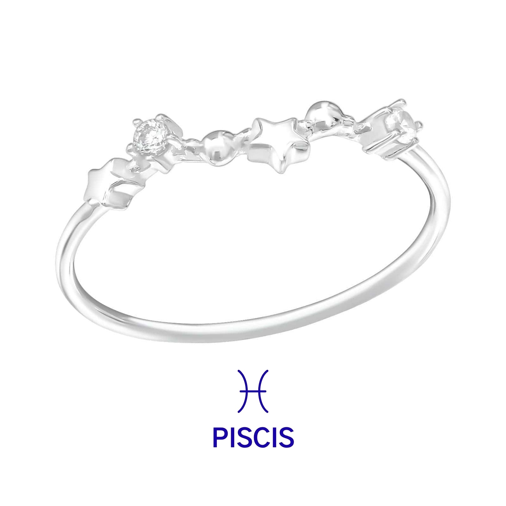 Anillo Piscis Plata