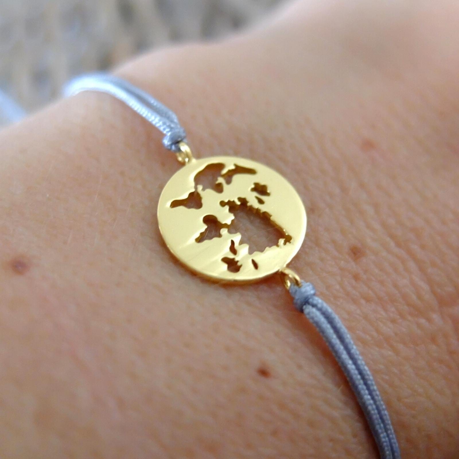 Pulsera Amuleto Mapamundi