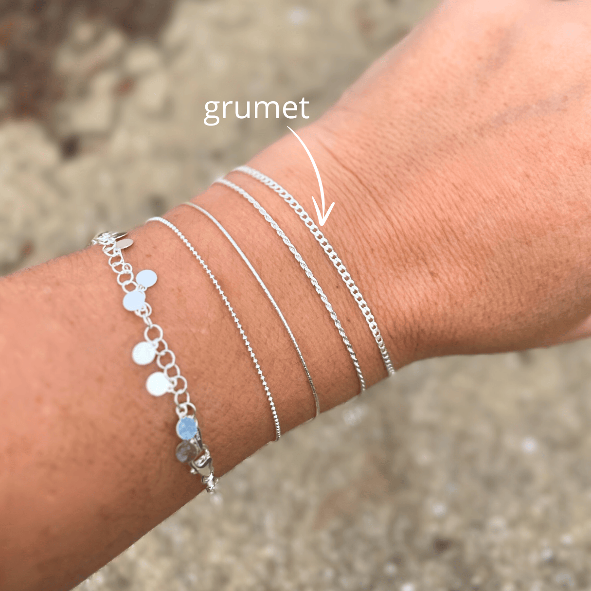Goia PULSERA PULSERA GRUMET PLATA