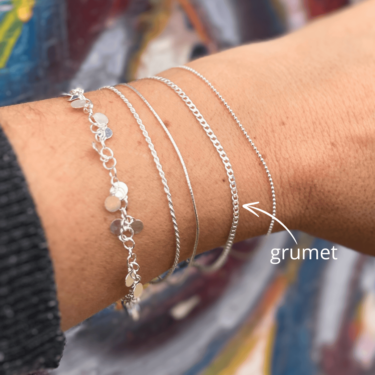 Goia PULSERA PULSERA GRUMET PLATA