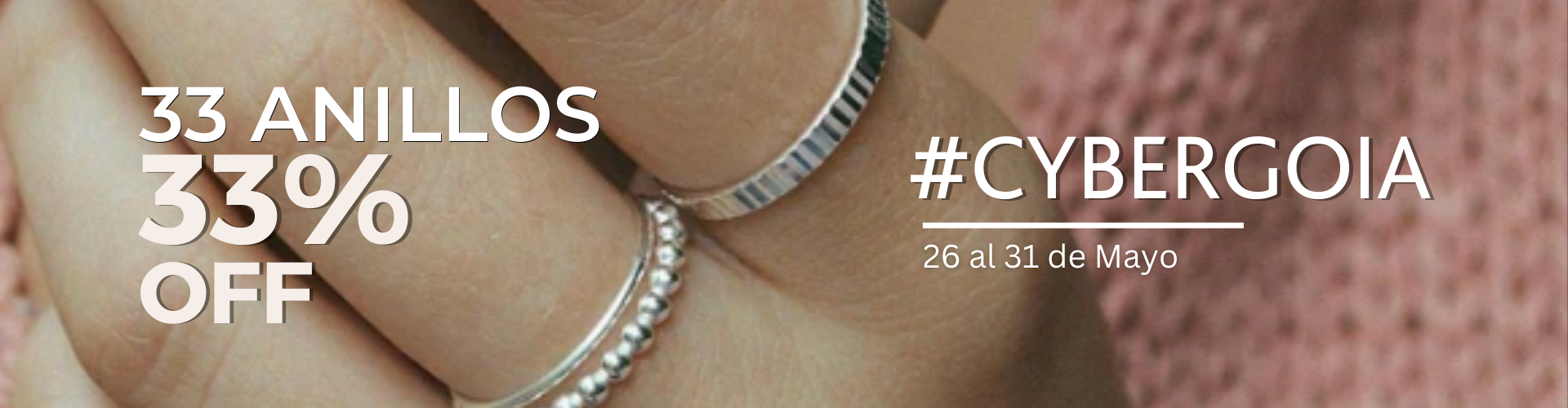 33 Anillos 33% OFF