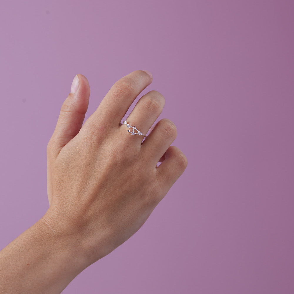 Anillo Libra Plata