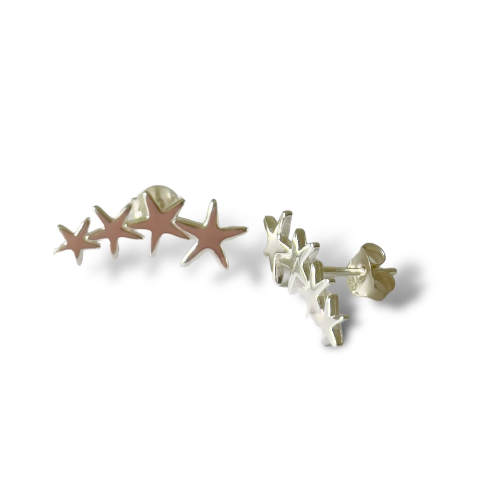 Aros Estrella Símil Trepador Silver