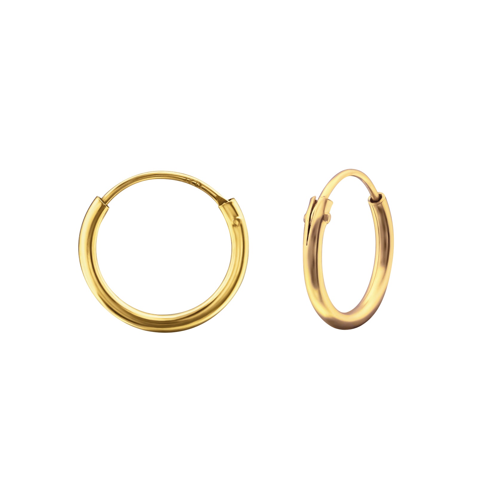 Aros argolla 12 mm gold