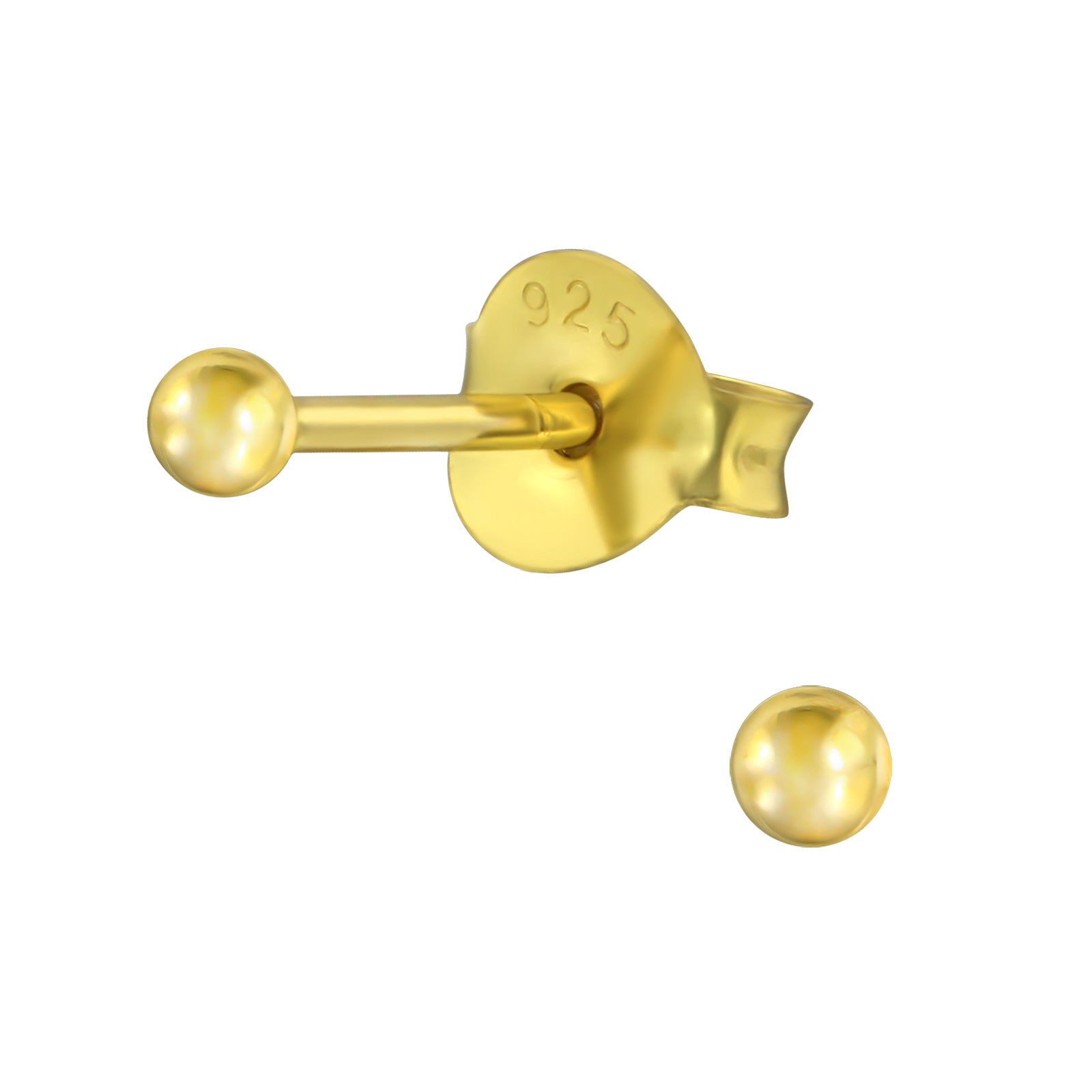 Aros bolita 2mm gold