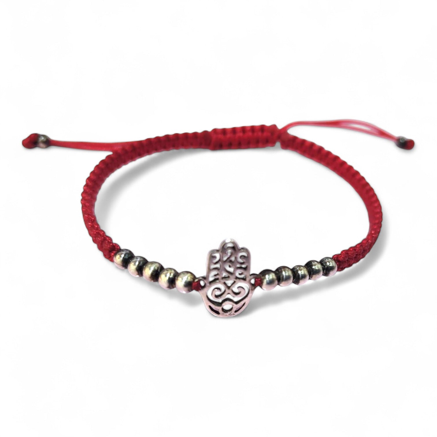 pulsera amuleto mano de fátima roja