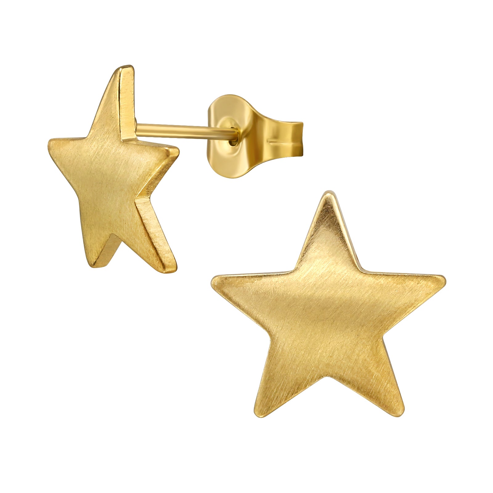 Aros Estrella Curva Acero Gold