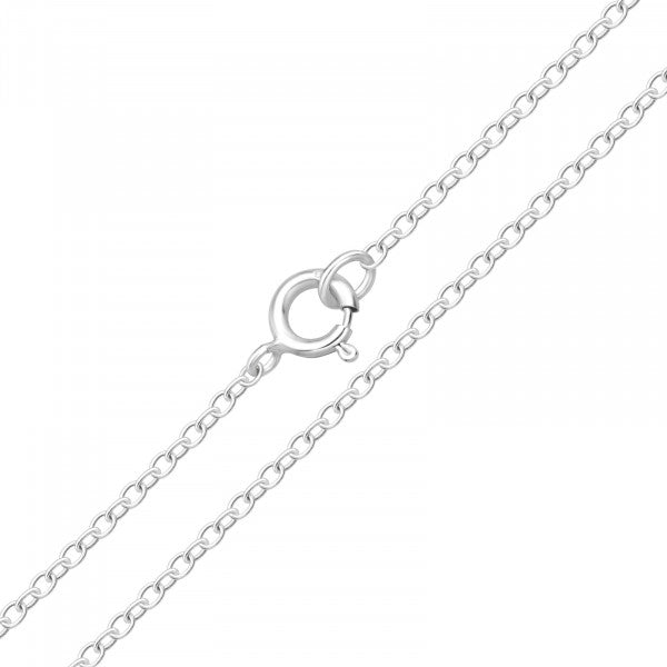 Cadena 59 cm plata