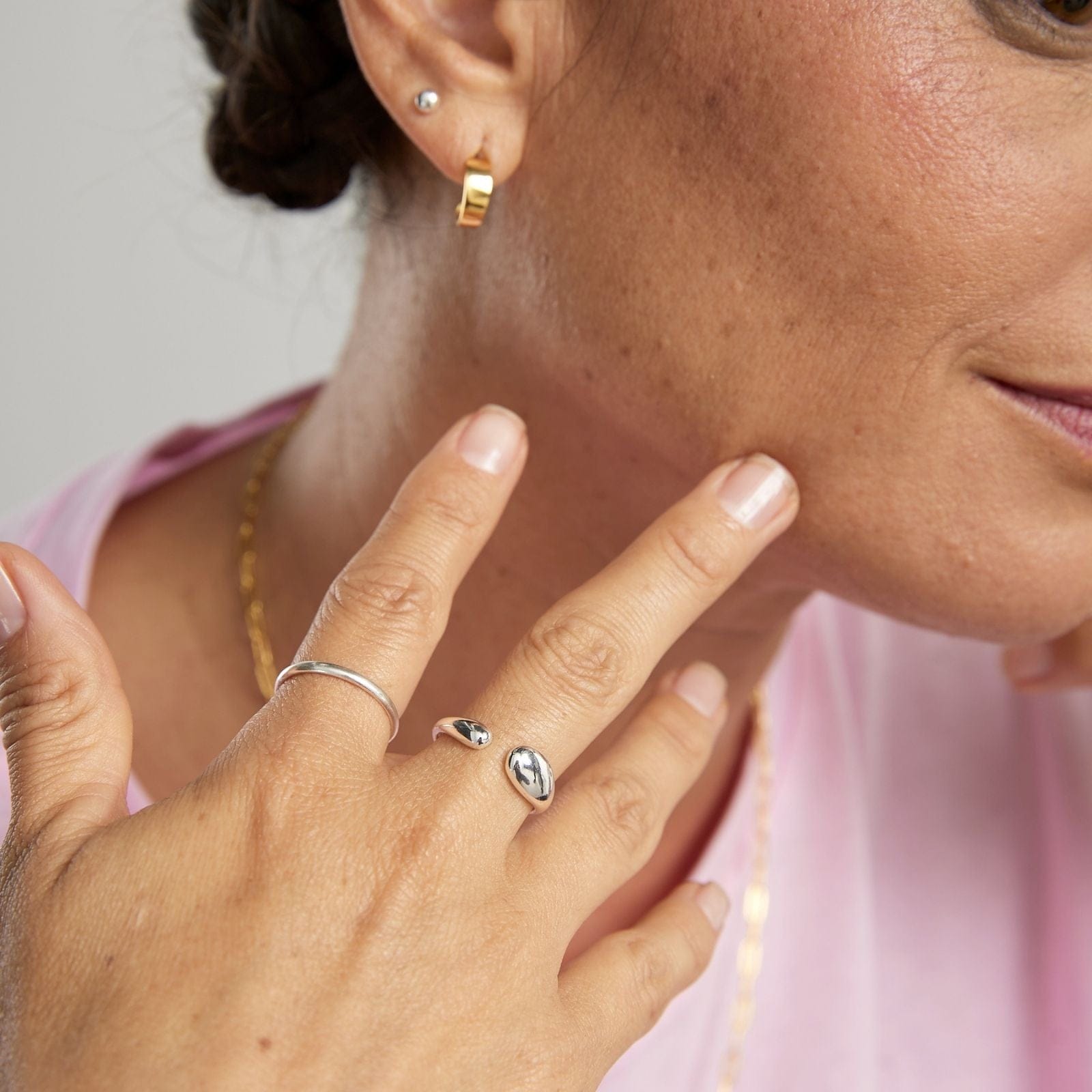 Goia ANILLO Anillo Gotas Silver