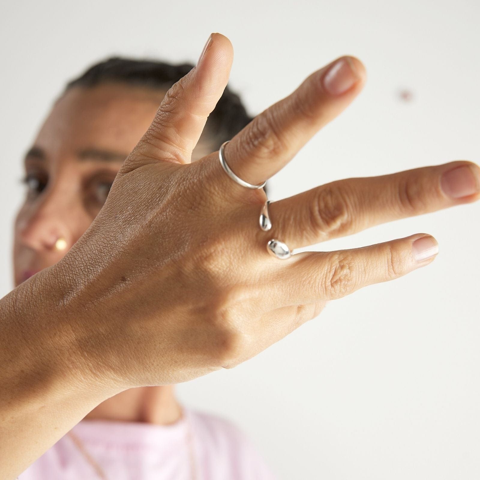 Goia ANILLO Anillo Gotas Silver