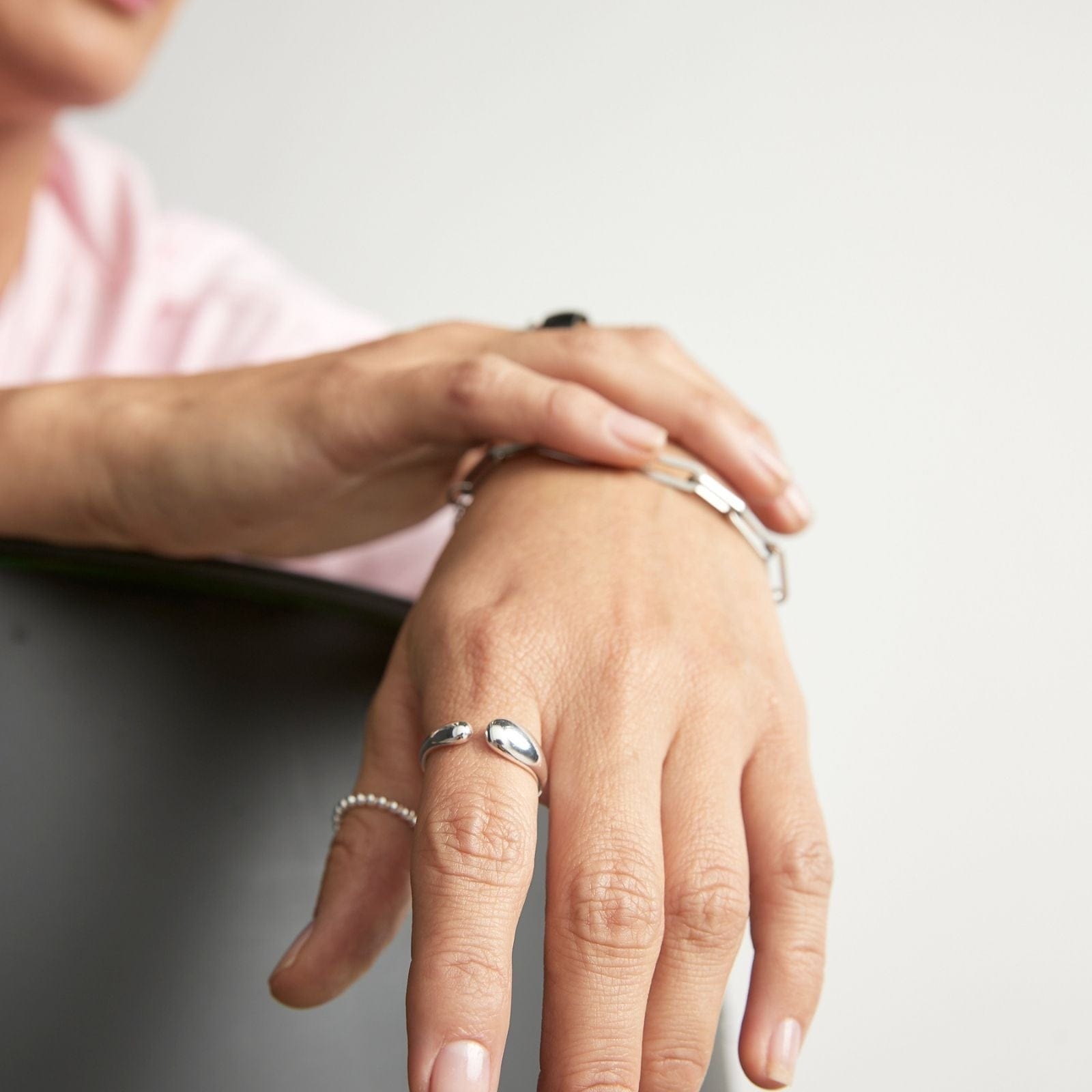 Goia ANILLO Anillo Gotas Silver