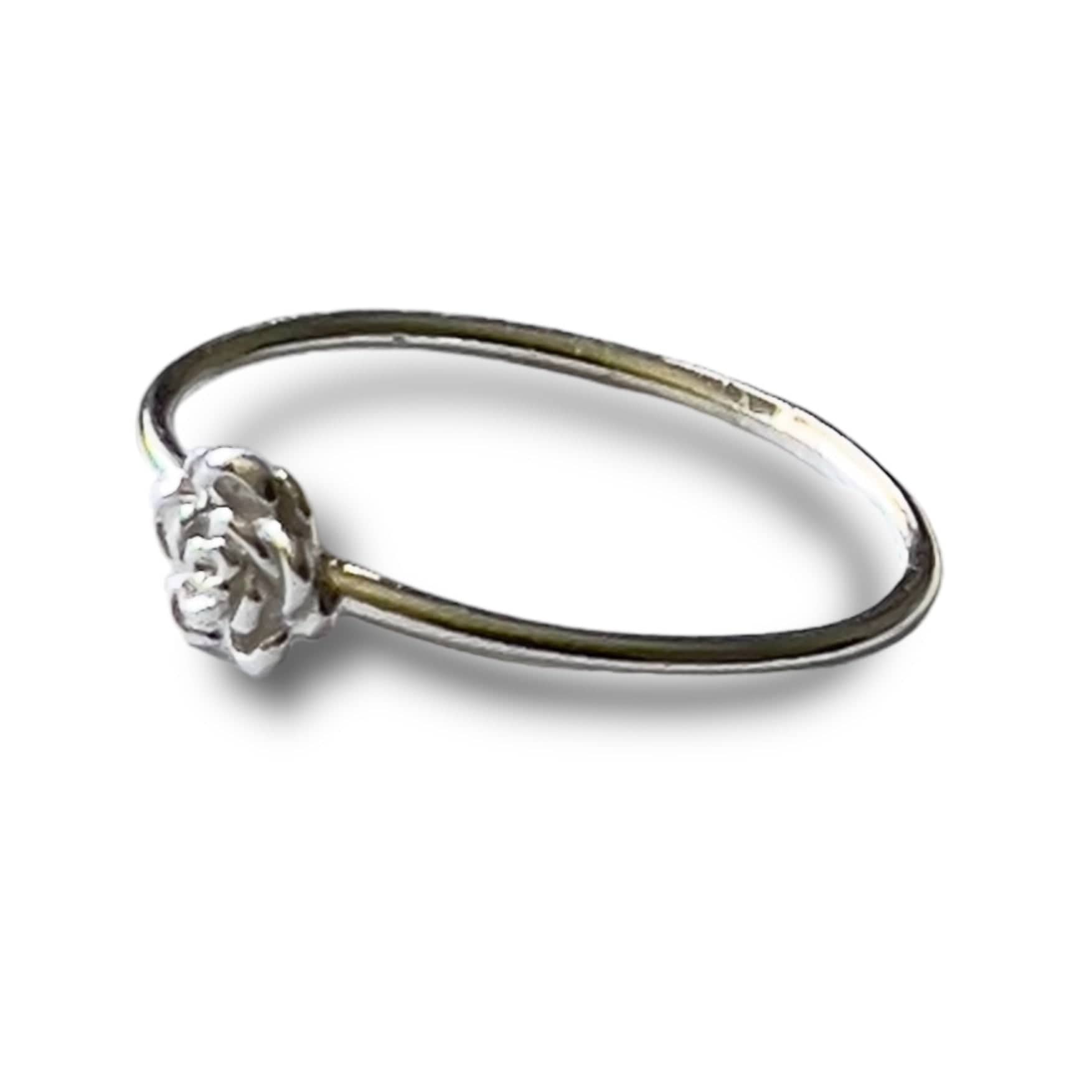 Anillo Rosa plata