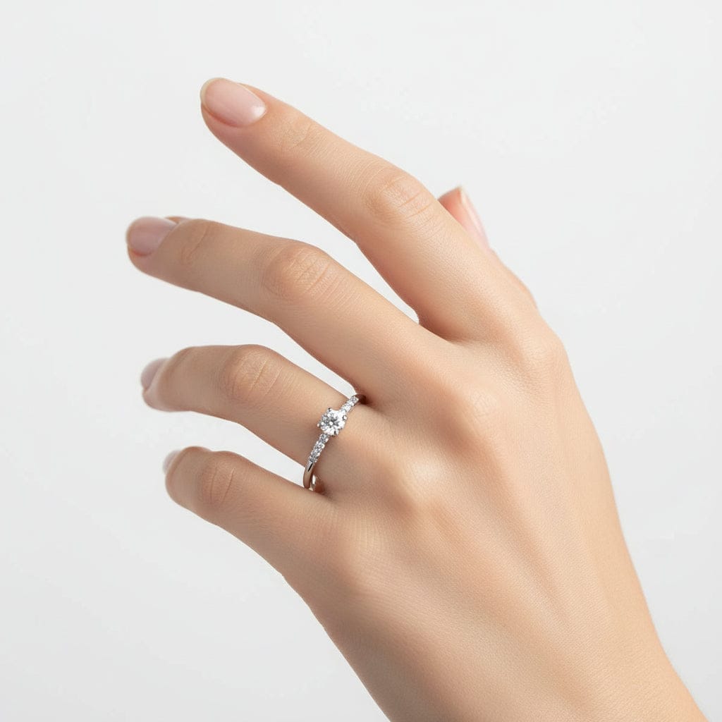 Goia ANILLO Anillo Solitario Circones plata