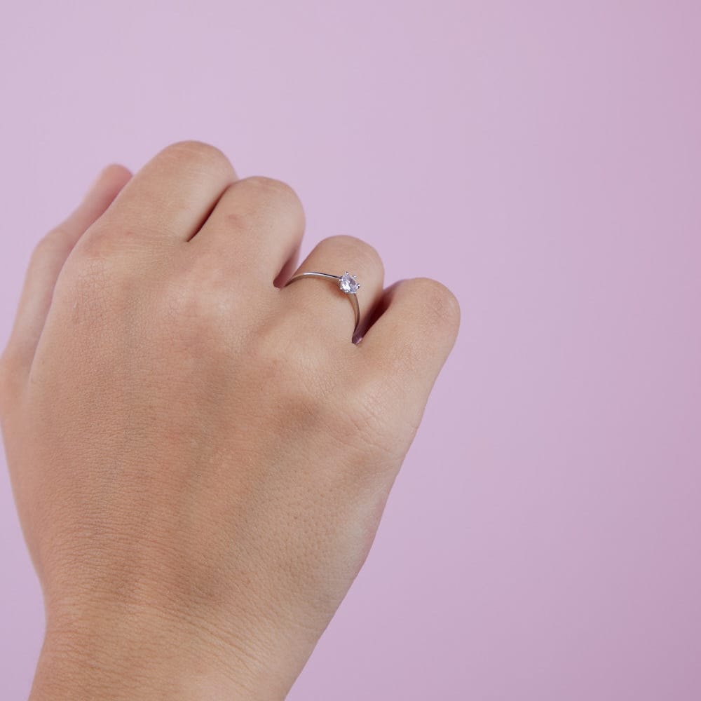 Goia ANILLO Anillo Solitario plata