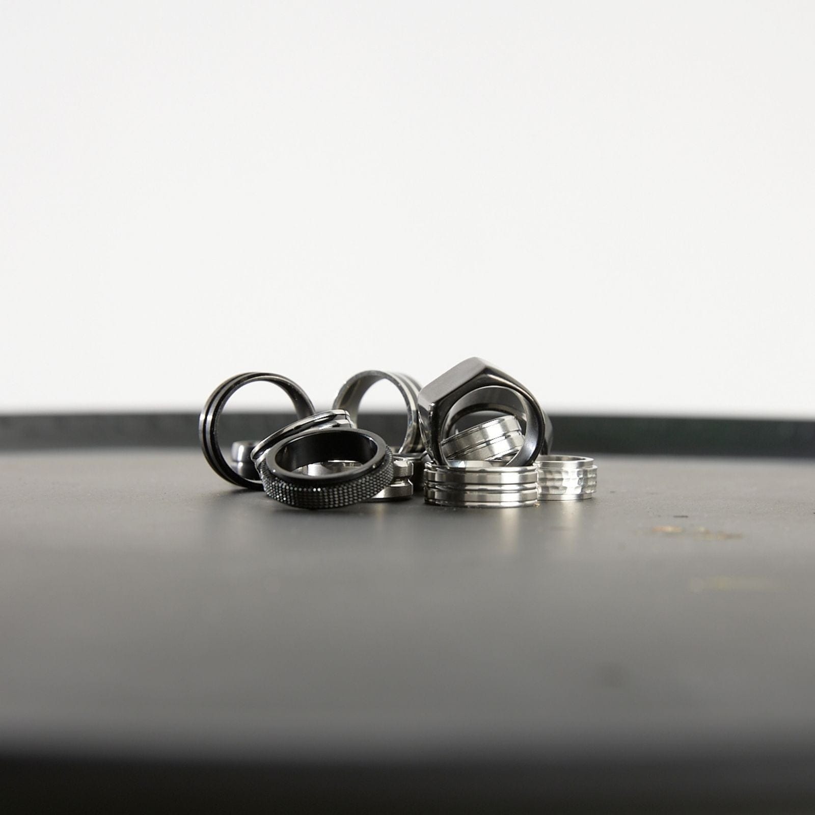 Goia ANILLO Anillo Trenzado giratorio 6,2 mm Acero Inoxidable - Negro
