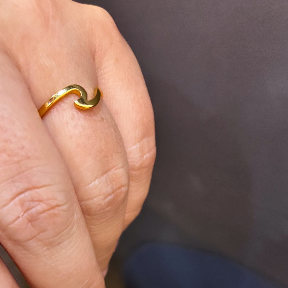 Goia ANILLO Anillo Wave gold