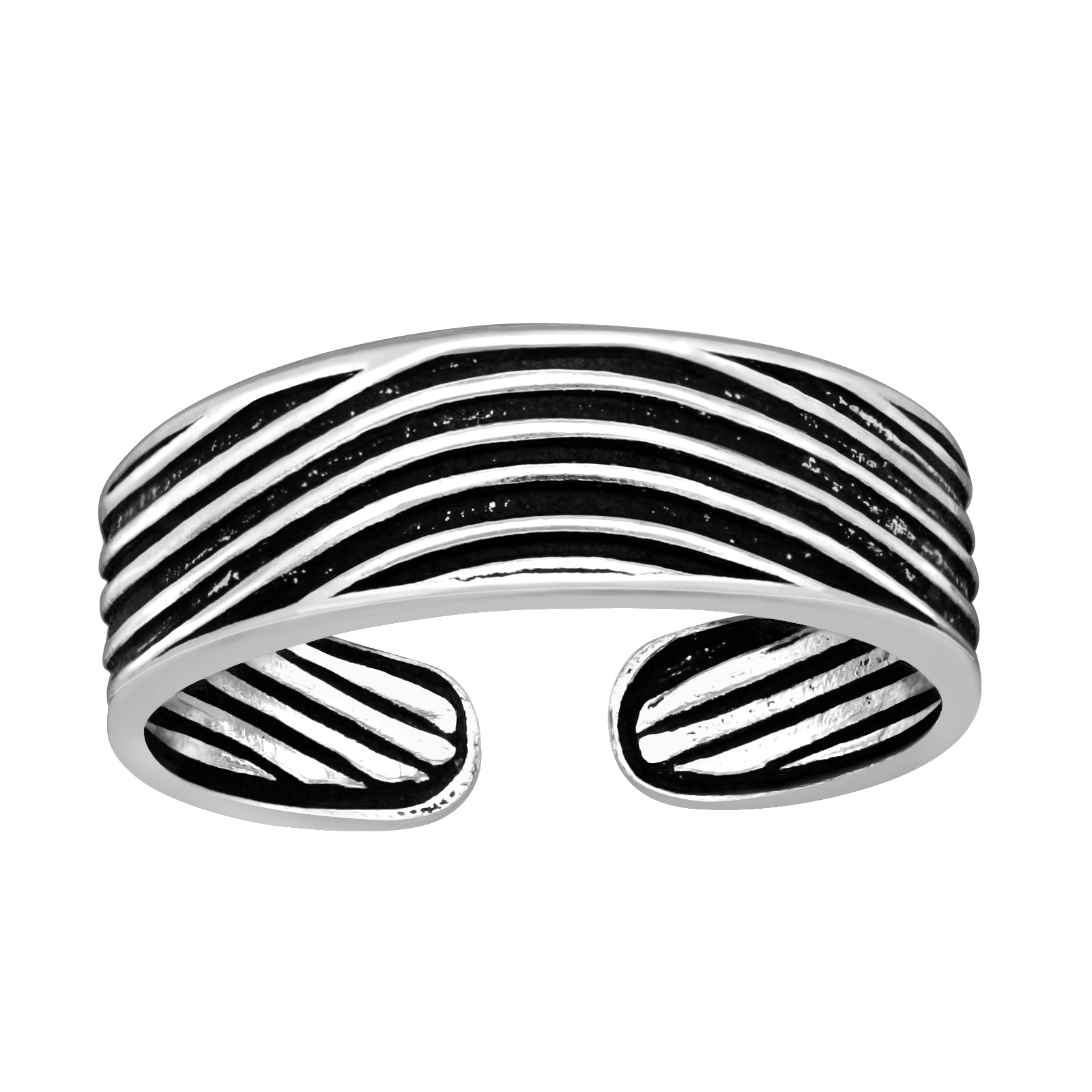 Toe Ring Ajustable Lineas Curvas