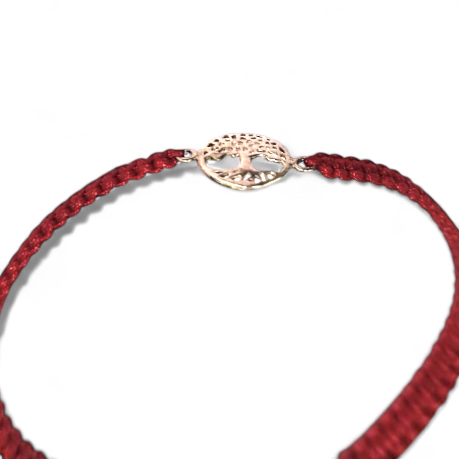 pulsera amuleto arbol de la vida roja