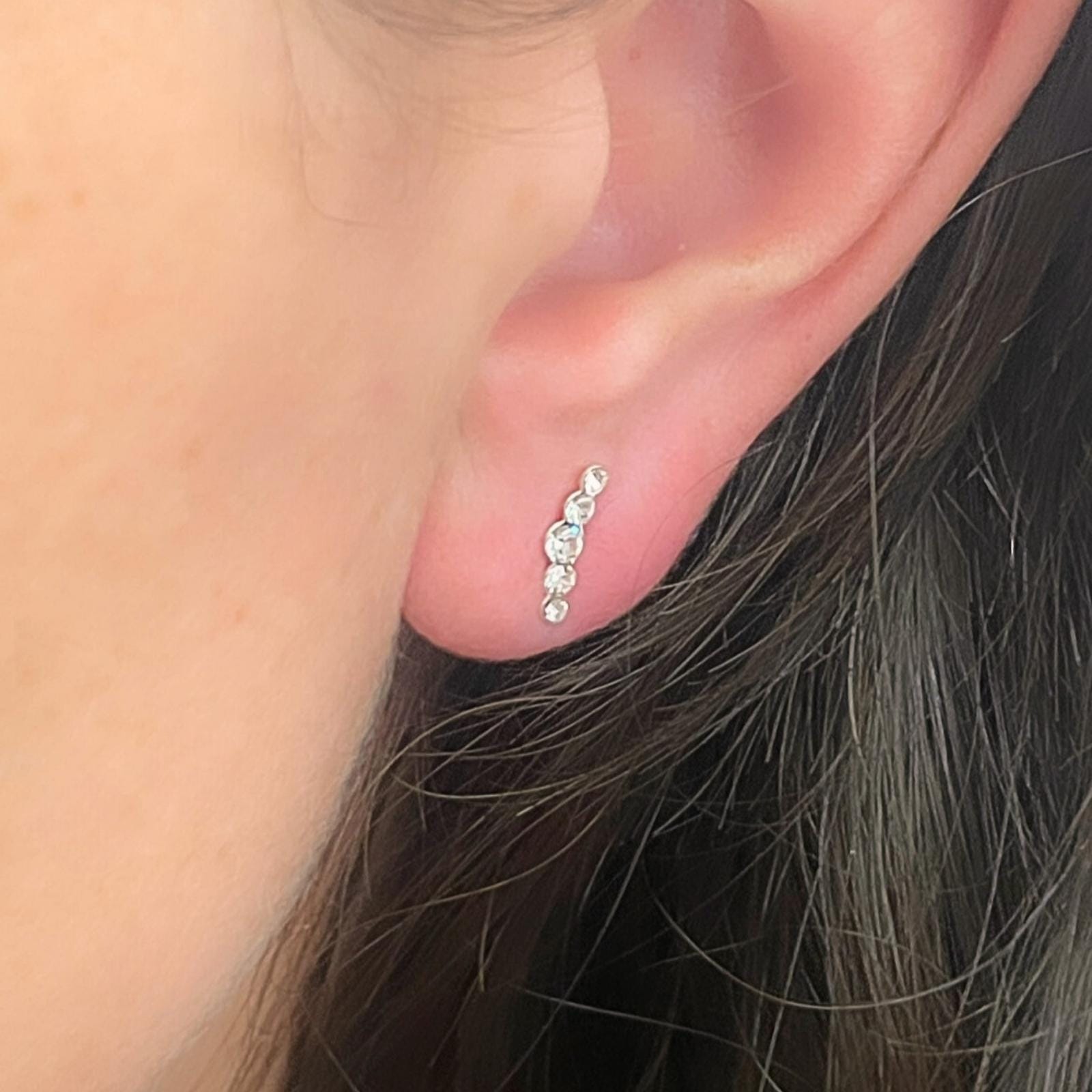 GOIA Aros Aritos 5 Circones Plata