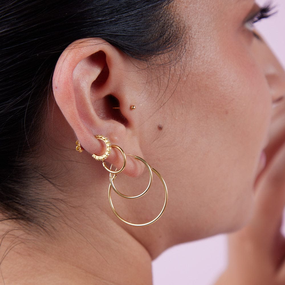 Goia AROS Aros 1/2 Argolla 10 mm circones gold