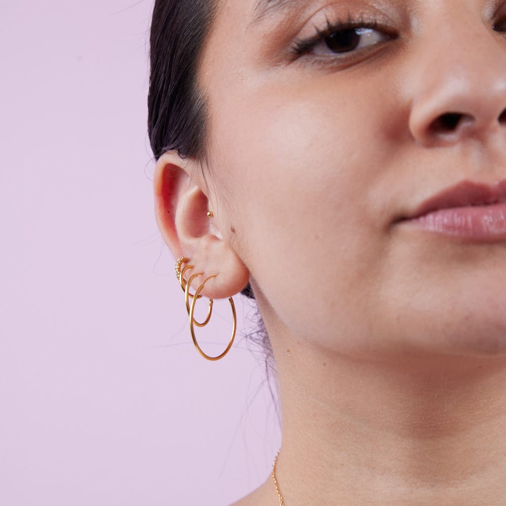 Goia AROS Aros 1/2 Argolla 10 mm circones gold