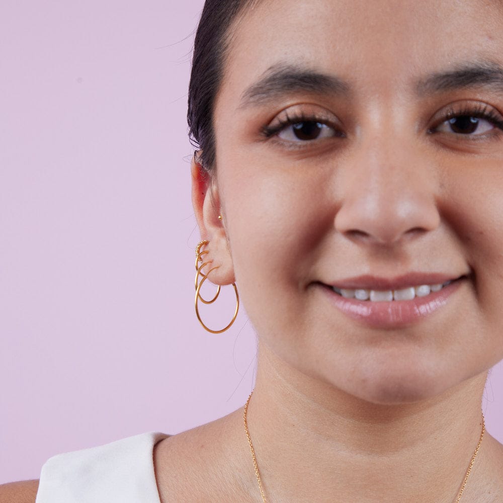 Goia AROS Aros 1/2 Argolla 10 mm circones gold