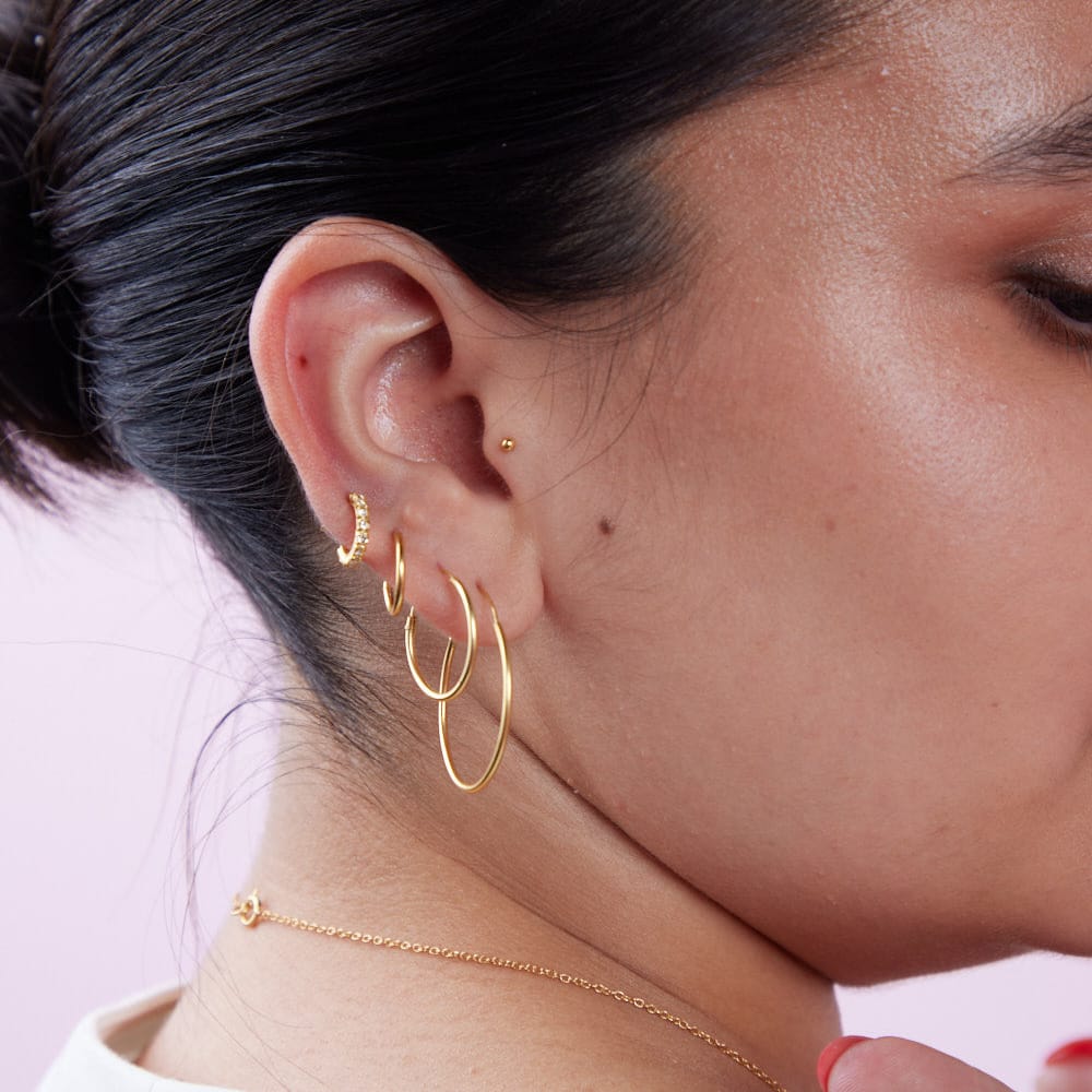 Goia AROS Aros 1/2 Argolla 10 mm circones gold