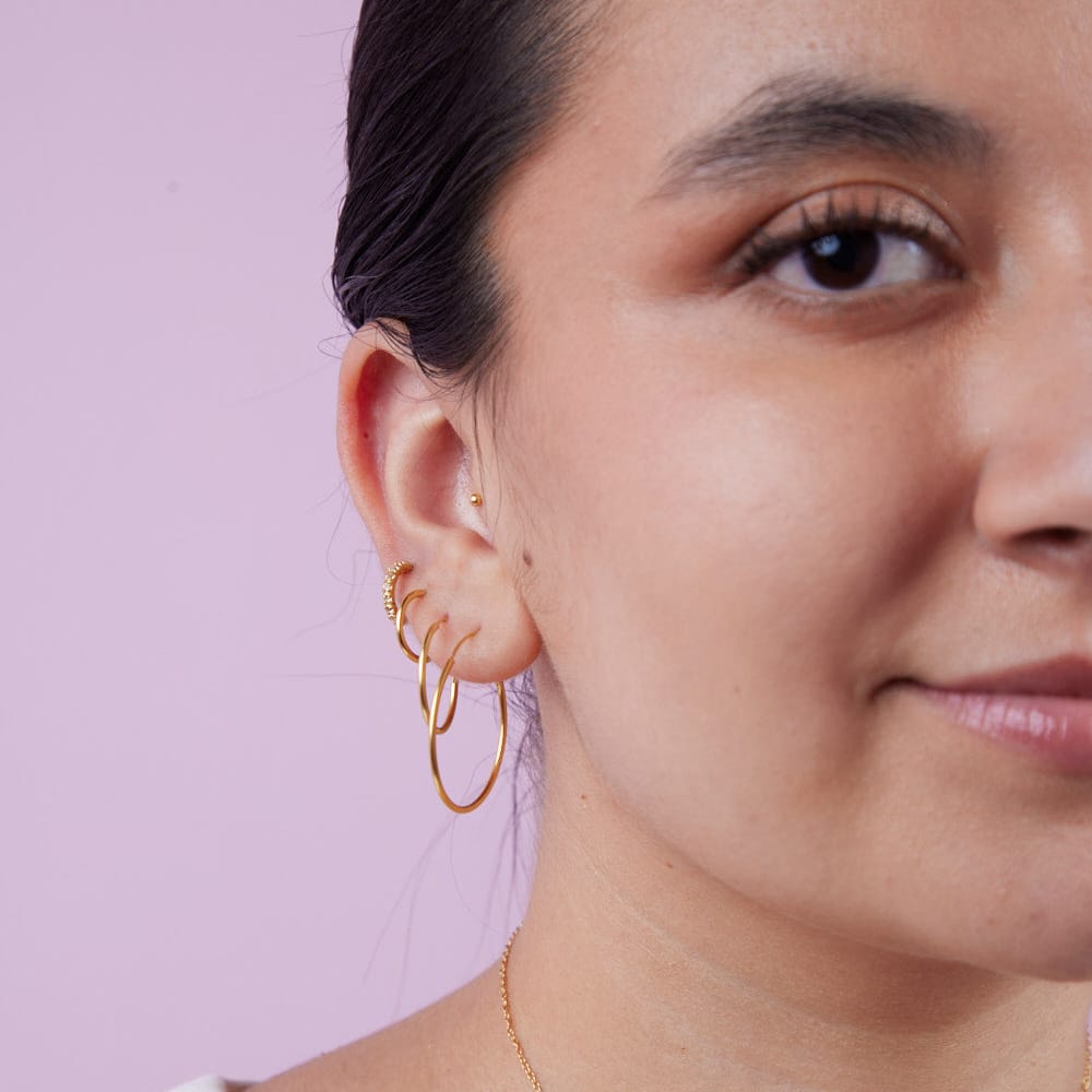 Goia AROS Aros 1/2 Argolla 10 mm circones gold