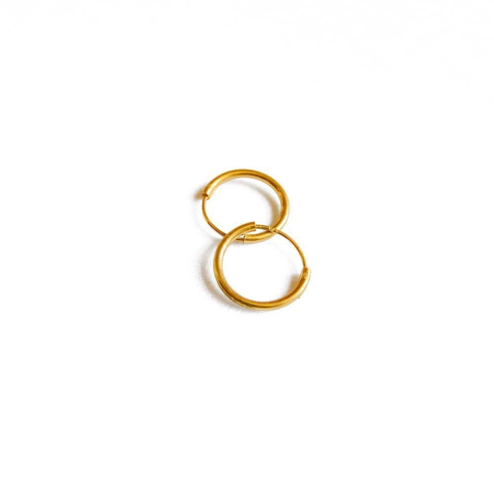 Aro argolla 12 mm oro - Goia