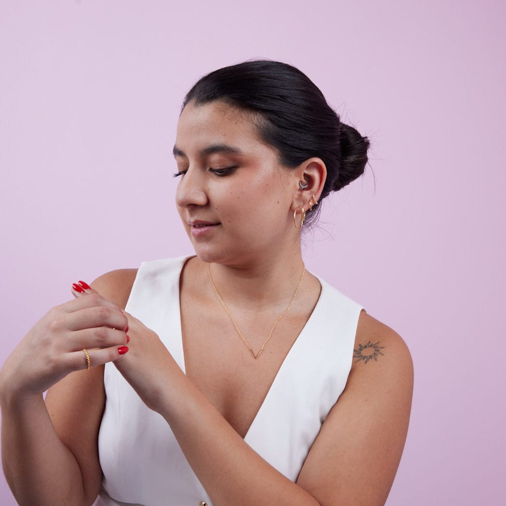 Goia AROS Aros argolla 12 mm gold