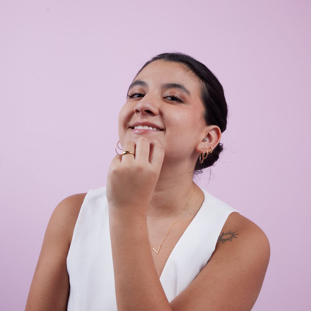 Goia AROS Aros argolla 12 mm gold