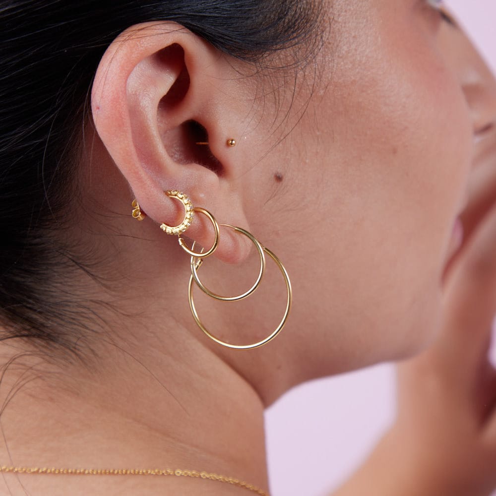 Goia AROS Aros argolla 12 mm gold