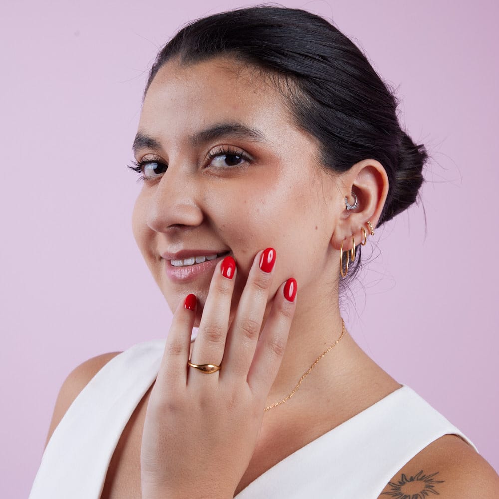 Goia AROS Aros argolla 12 mm gold