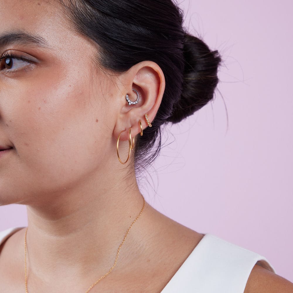 Goia AROS Aros argolla 12 mm gold