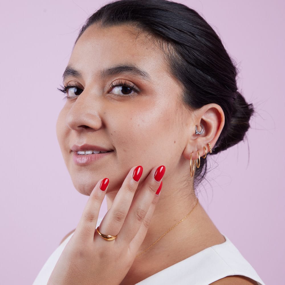 Goia AROS Aros argolla 12 mm gold