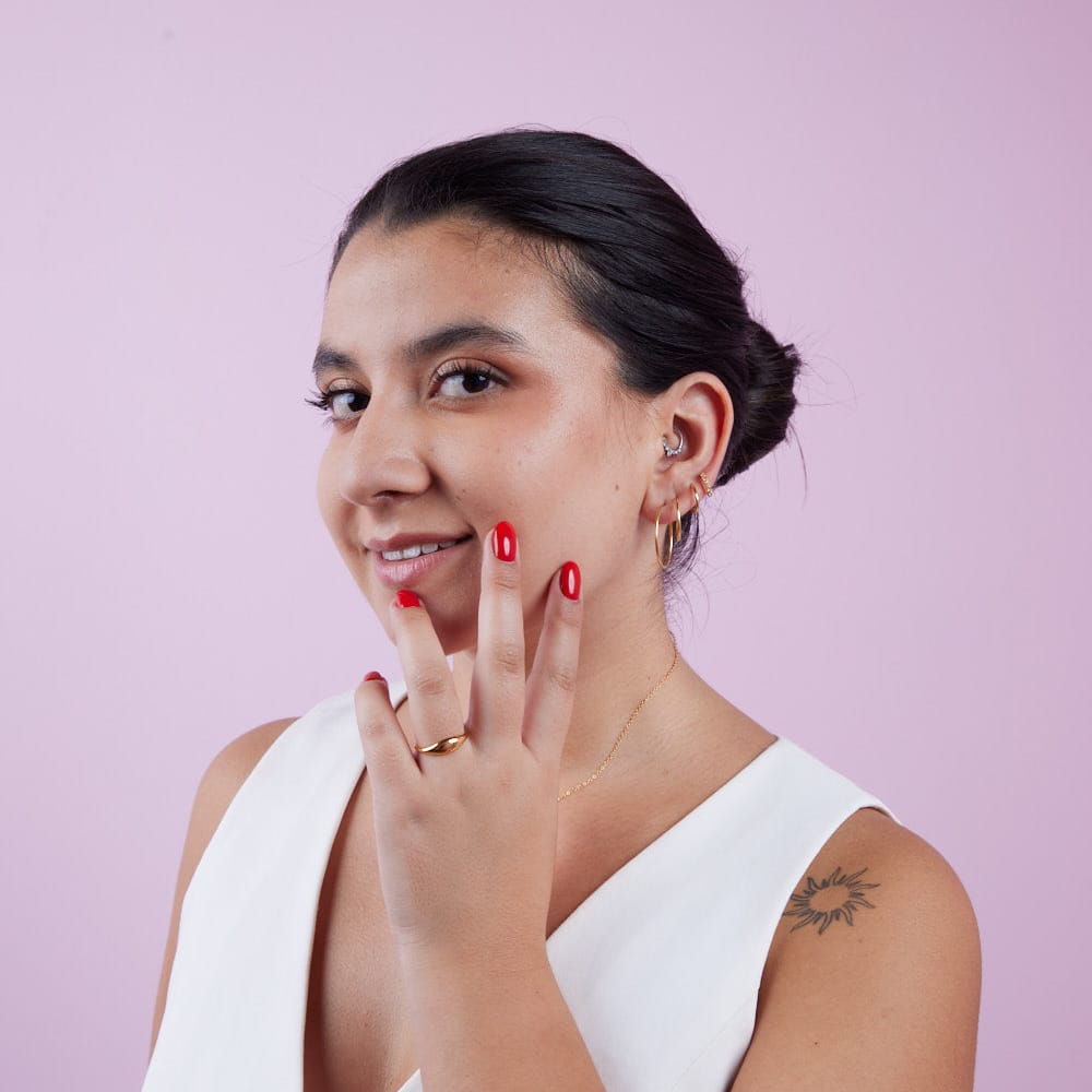 Goia AROS Aros argolla 12 mm gold