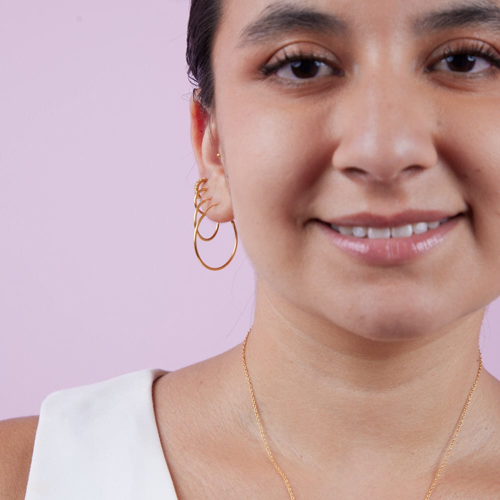 Goia AROS Aros argolla 12 mm gold