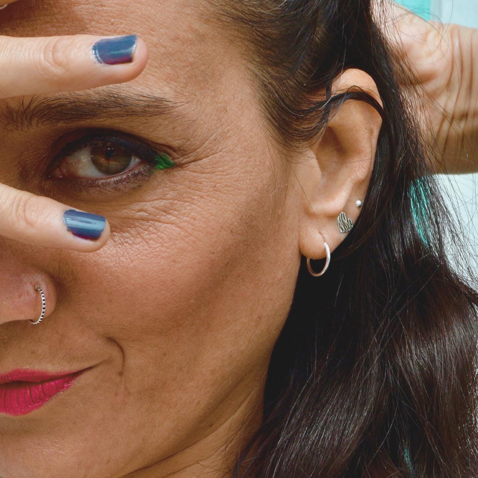 GOIA AROS Aros argolla 12 mm plata