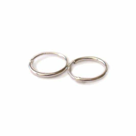 Aro argolla 12 mm plata - Goia