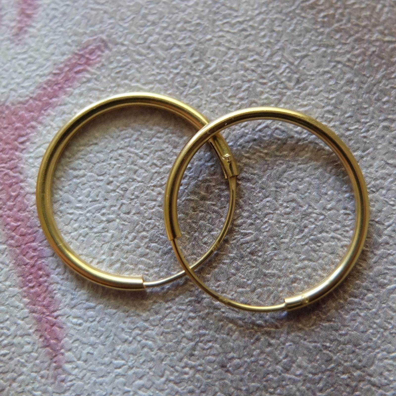 Aros Argolla 18 mm Gold