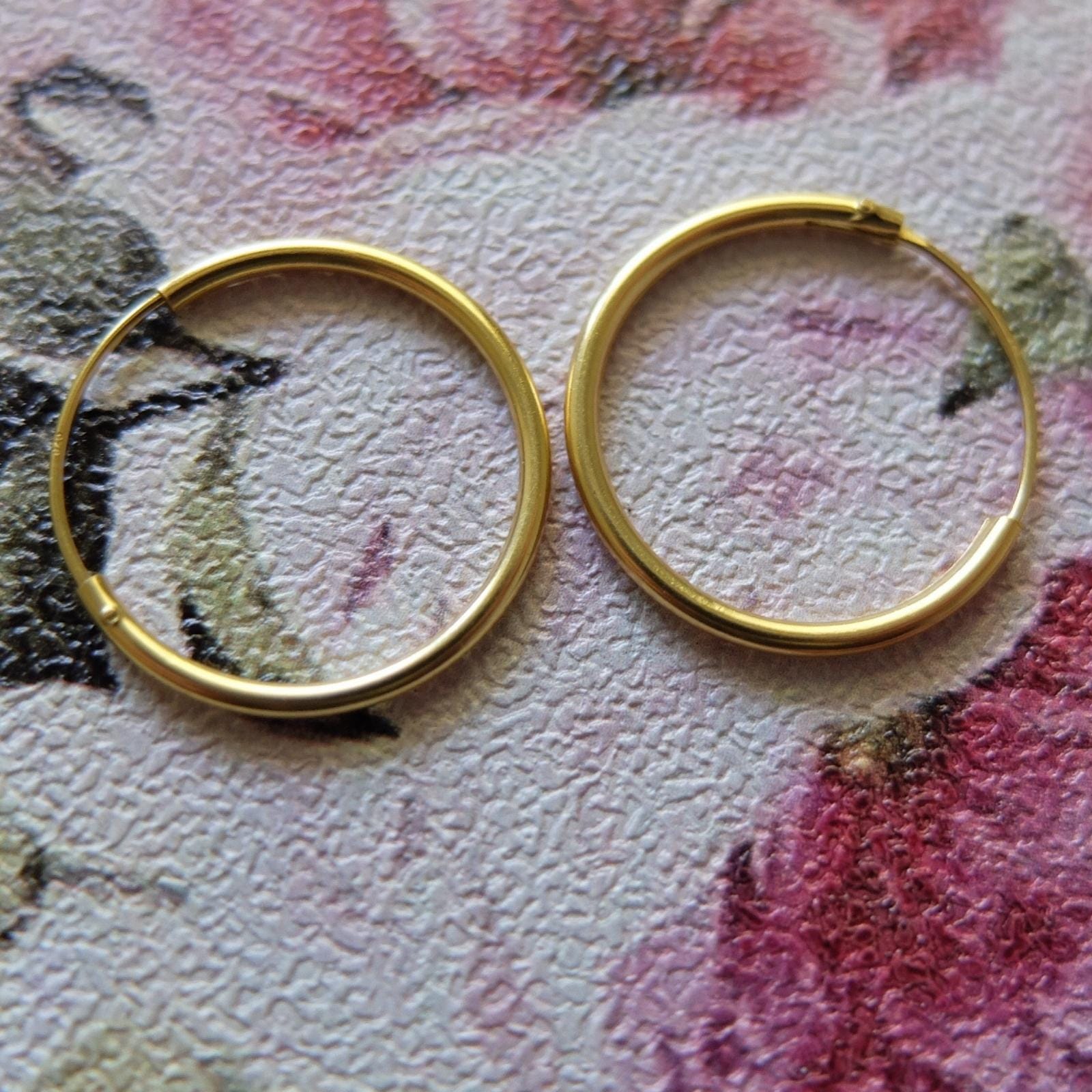 Aros Argolla 18 mm Gold