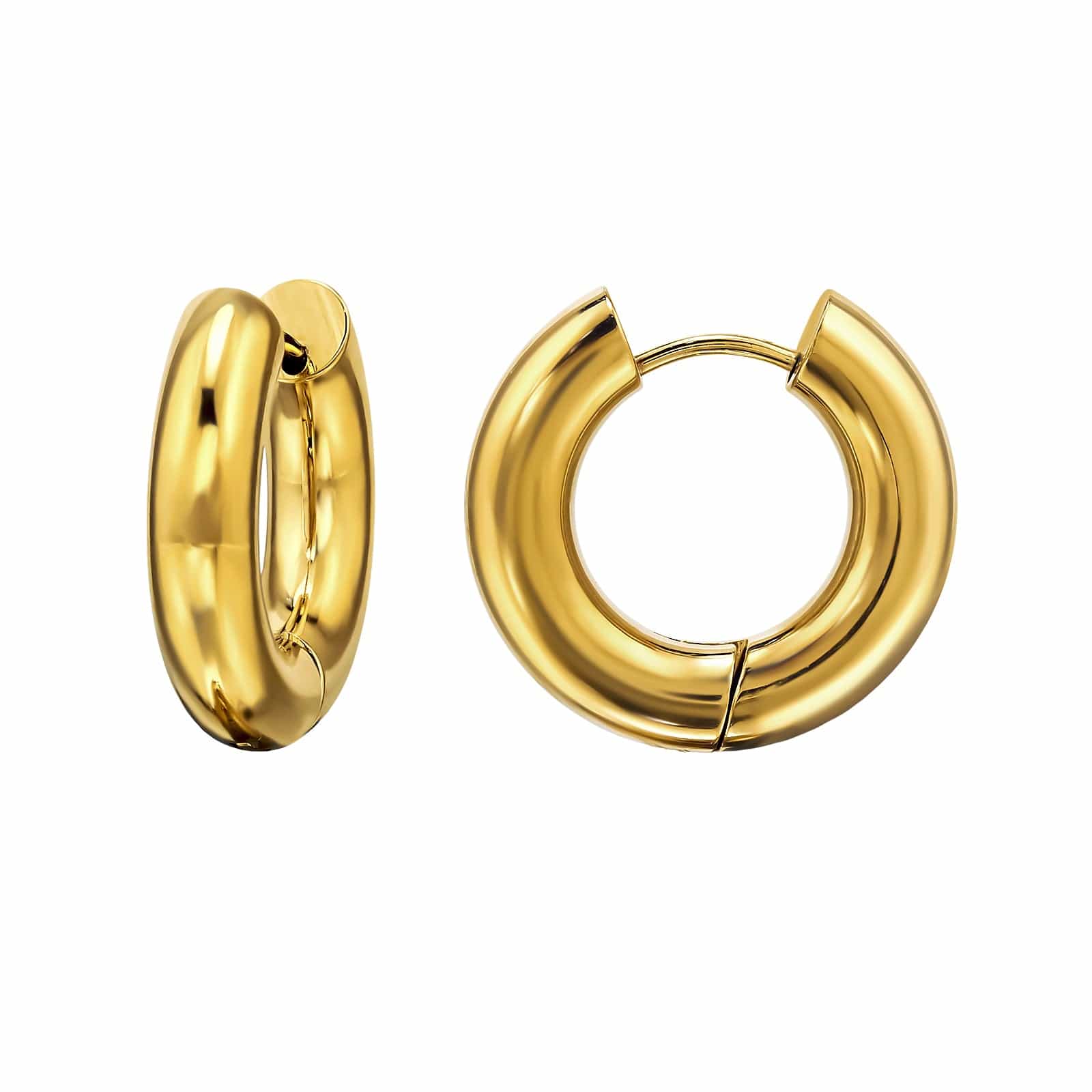 Goia AROS Aros Argolla Big Clip 5x12 mm acero gold