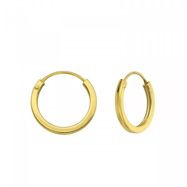 Goia AROS Aros argolla Plana 14mm gold