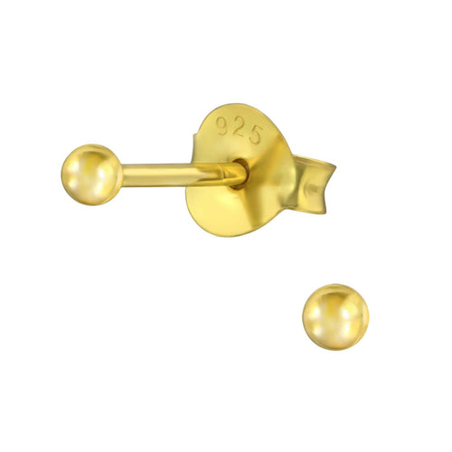 Aros bolita 2 mm gold