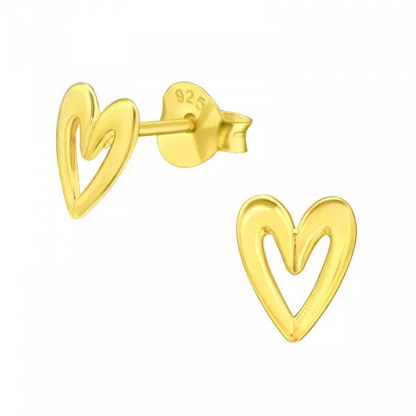 Goia AROS Aros Corazón Dibujado Gold